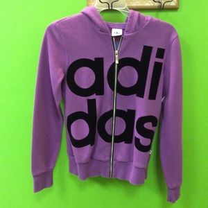 Purple adidas hoodie